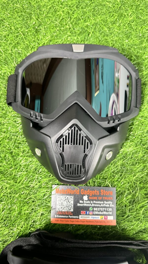 Premium Detachable Face Mask & Goggles – Motorcycle, ATV & Tactical Protection