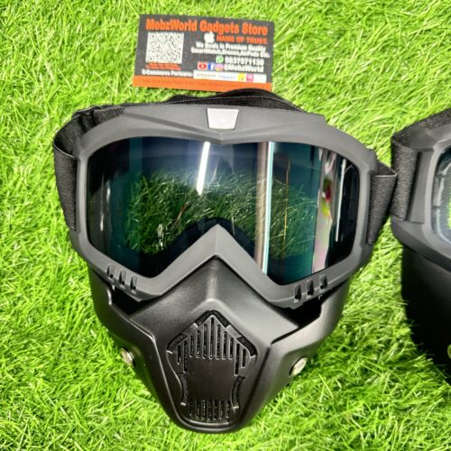 Premium Detachable Face Mask & Goggles – Motorcycle, ATV & Tactical Protection