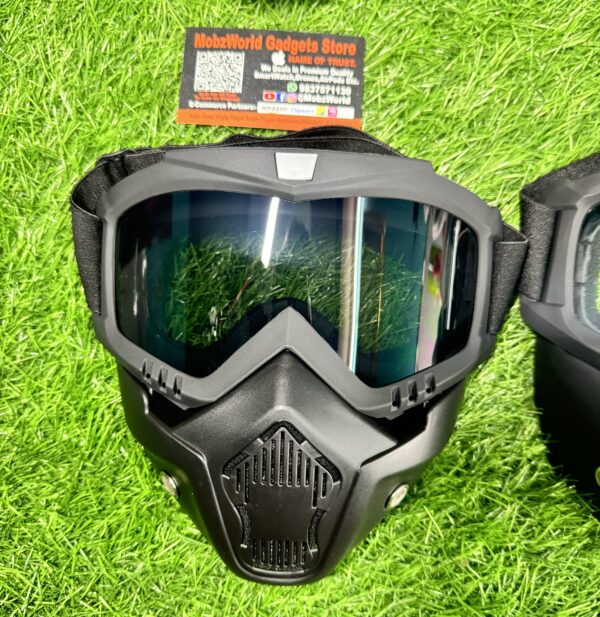 Premium Detachable Face Mask & Goggles – Motorcycle, ATV & Tactical Protection