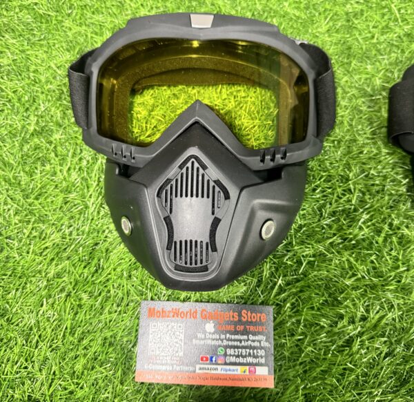 Premium Detachable Face Mask & Goggles – Motorcycle, ATV & Tactical Protection