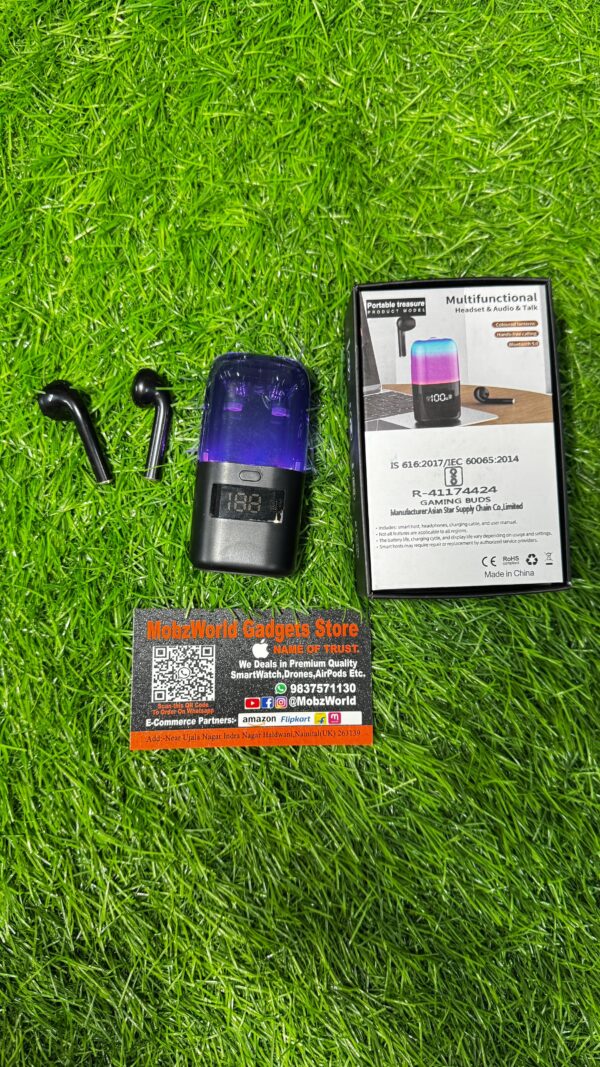 Stylish Earbuds & Digital Speaker Charging Case