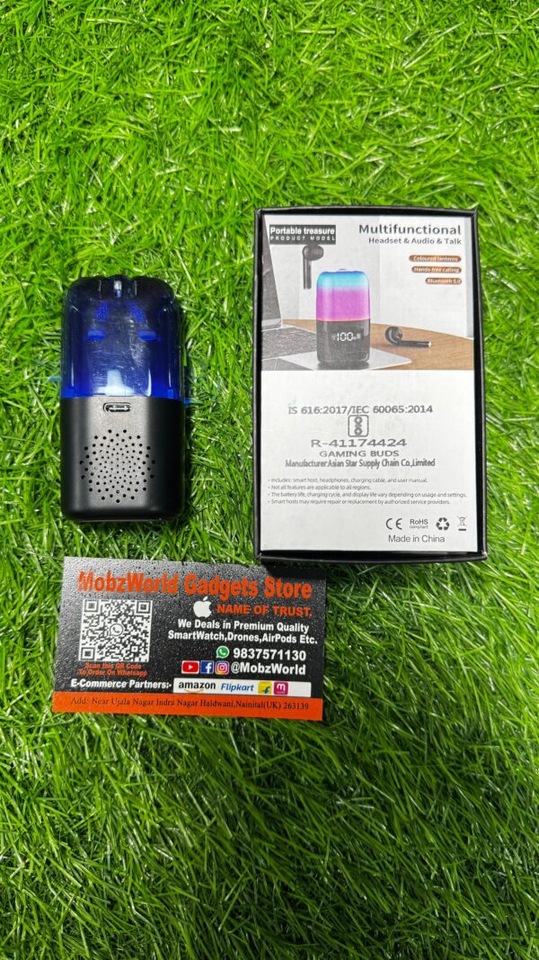 Stylish Earbuds & Digital Speaker Charging Case