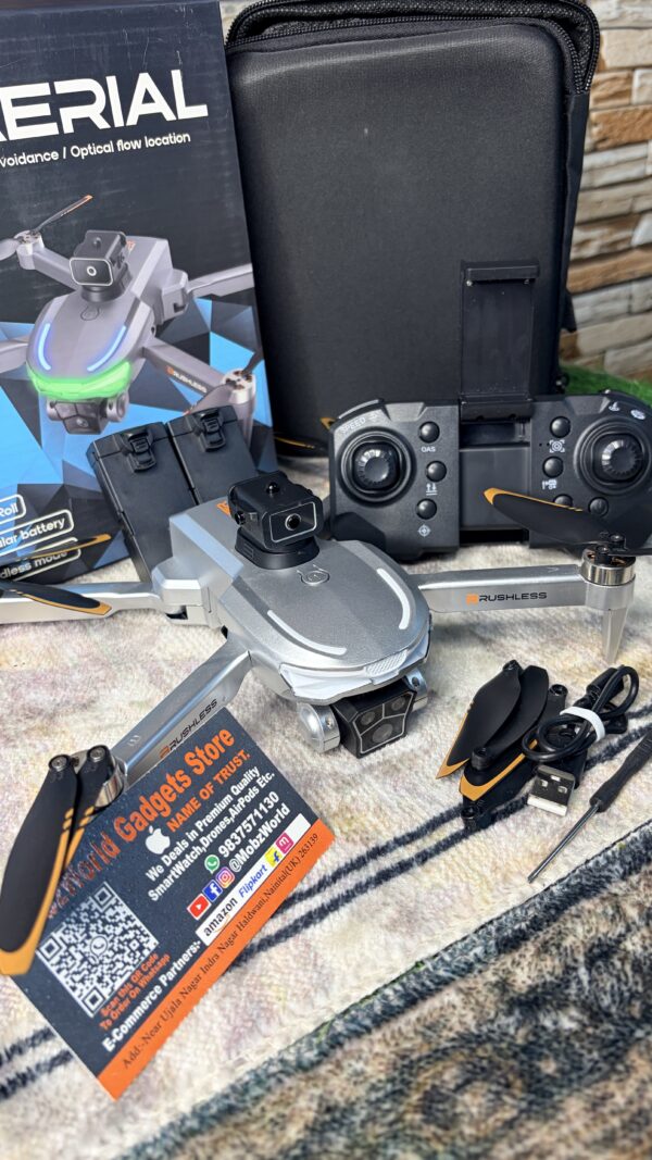 A17 Aerial Drone with Dual Camera, Obstacle Avoidance & Optical Flow | Foldable RC Drone for Beginners
