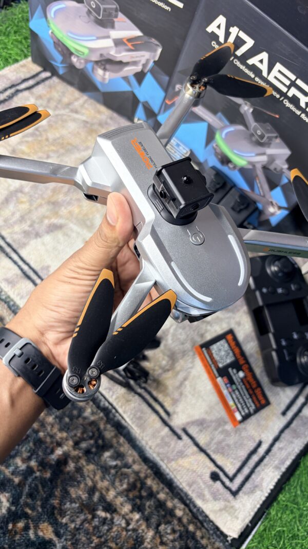 A17 Aerial Drone with Dual Camera, Obstacle Avoidance & Optical Flow | Foldable RC Drone for Beginners